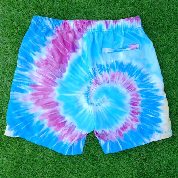 Excellent Used Condition Men's ENDLESS SUMMER Blue Tie Dye Board Shorts Size XL - Picture 3 of 12